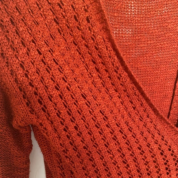 NEVER WORN open red sweater - Picture 1 of 3
